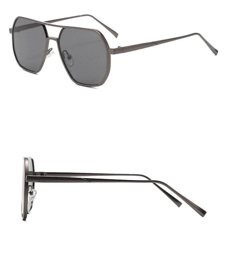 Óculos de Sol Retrô Masculino Grife Designer Alta Qualidade Armação de Metal Óculos de Sol de Proteção para Dirigir Óculos UV400