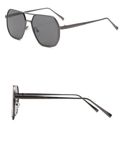 Óculos de Sol Retrô Masculino Grife Designer Alta Qualidade Armação de Metal Óculos de Sol de Proteção para Dirigir Óculos UV400