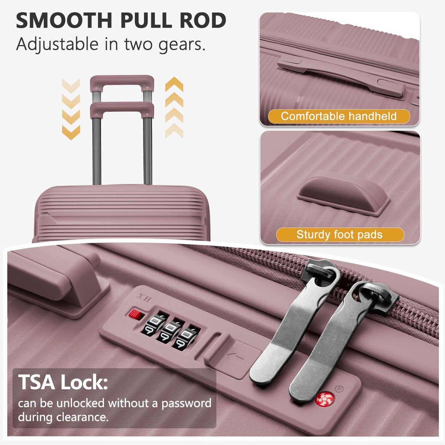 Travel Suitcase set 3 Piece Rolling Carry on Luggage Set Women Men Trolley Case Backpack Boarding Cabin Suitcase Wheels 20 24''