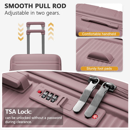 Travel Suitcase set 3 Piece Rolling Carry on Luggage Set Women Men Trolley Case Backpack Boarding Cabin Suitcase Wheels 20 24''