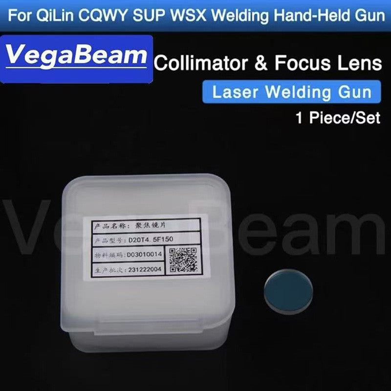 Lente de Foco para Solda a Laser D20 F150 F200 F400 F600 F800 T3.0 T3.5 T4.5 Lente Colimadora D16 F50 F60 T3.5 T5.0 para SUP WXS QILIN