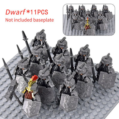 Soldado Asgard Medieval Anão LOTR Javali Cabra Carroça Animais Figuras Blocos de Montar Brinquedos Tijolos Senhor Presente Para Crianças