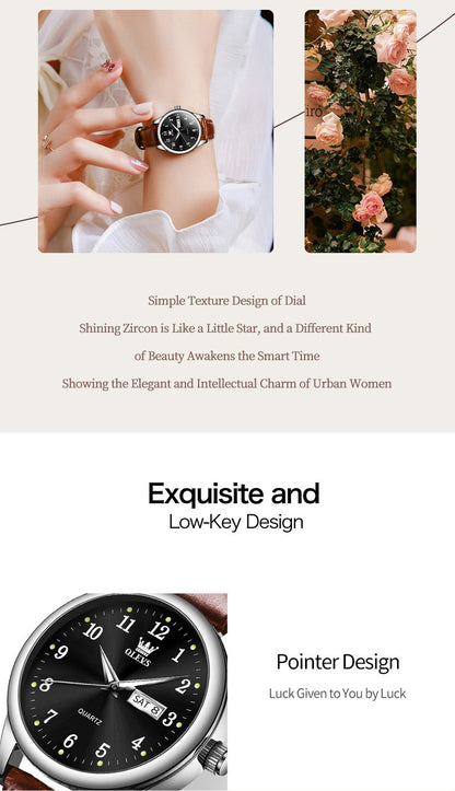 OLEVS Luxury Quartz Watch for Women Elegant Stainless Steel Women's Watches Gifts Waterproof Fashion Trend Simple Ladies Watch
