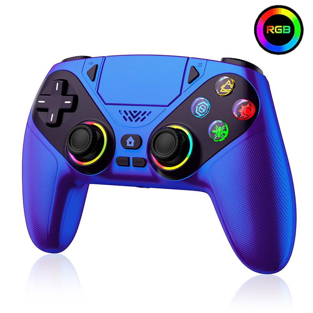 Controller For Playstation5 PS5/PS5 Pro/Slim/PC,RGB Wireless Gamepad Hall Effect Trigger Marco/Turbo Anti-Drift Game Joystick