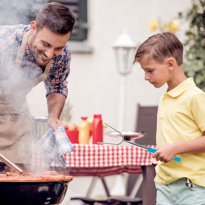 Telescopic BBQ Forks Marshmallows Roasting Sticks Stainless Steel Extendable Hot Dog Sausages Skewers Barbecue Tools