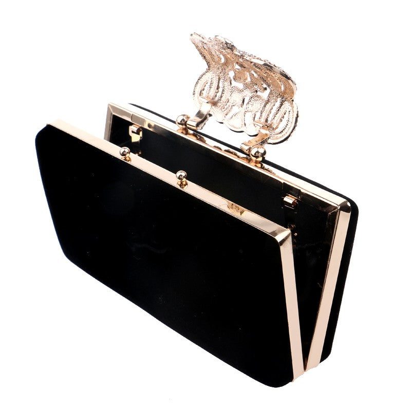 Fashion Women Bags Velvet Day Clutch Crown Diamonds Evening Bags Luxury 2023 Lady Handbags Party Wedding Female Purse