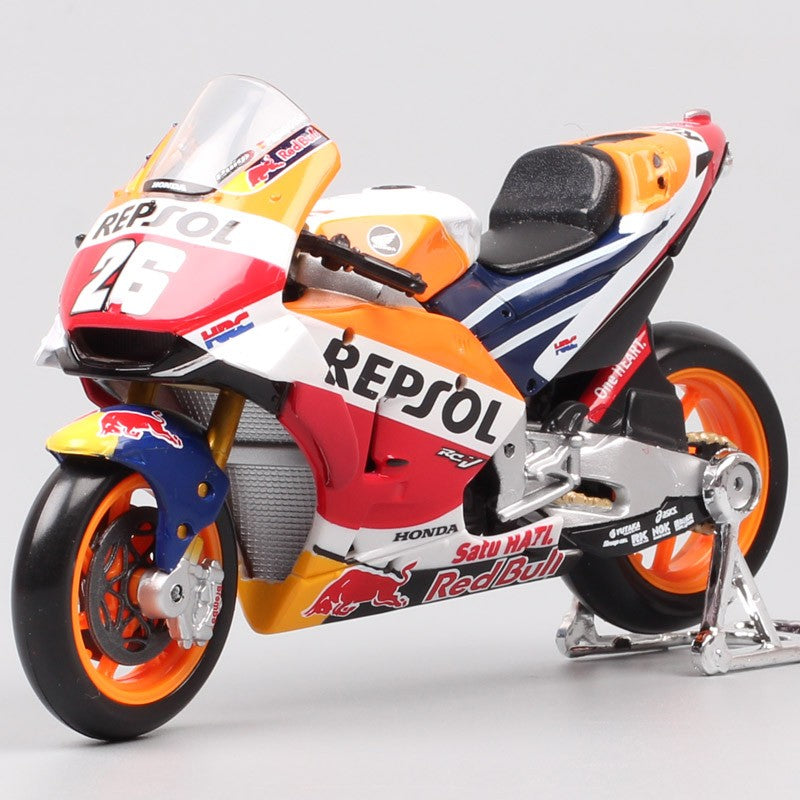 Crianças 1/18 Maisto Honda RC213V Repsol #26 Dani Pedrosa 2018 GP Modelo de Moto de Corrida Brinquedo Miniaturas Colecionáveis