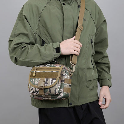 Tactical Messenger Pouch Men's Vintage Camouflage Army Crossbody Bag Nylon Single Shoulder Bag Chest Pack Sling Hunting Bag