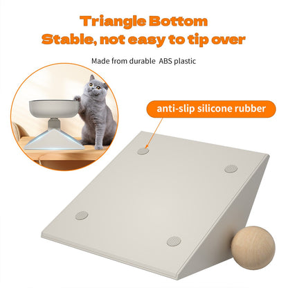 Tigelas Elevadas para Cães de Pequeno e Médio Porte e Gatos, Suporte Elevado Ajustável em 3 Alturas com Tigelas de Comida em Aço Inoxidável 304