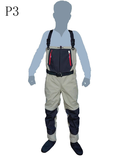 Pesca com mosca Infantil a adulto, botas-calças de neoprene para homens, para caiaque, caça. Secagem rápida, à prova d'água e respirável.