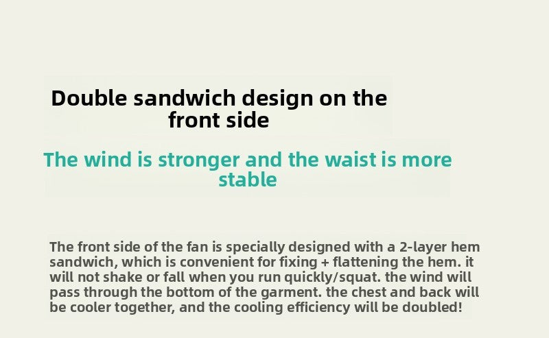 Aecooly Waist Fan Portable Waist Cooling Artifact Tubular Flow High Speed Large Wind Power Violence Small Summer Refrigeration