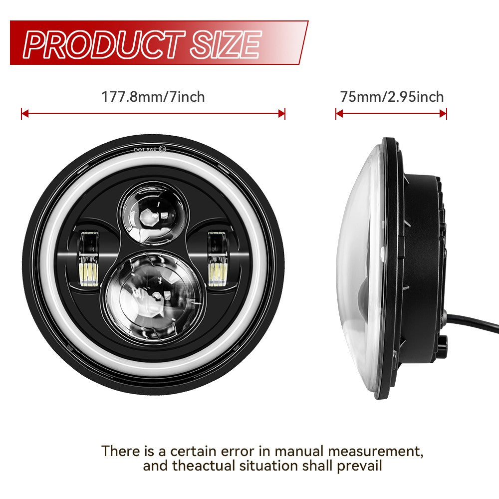 Farol de LED de 7 polegadas + Faróis de Neblina de 4,5 polegadas Suporte de Montagem de 7" Peças para Harley Touring Electra Glide Road King Street Glide