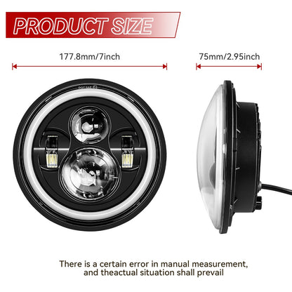 Farol de LED de 7 polegadas + Faróis de Neblina de 4,5 polegadas Suporte de Montagem de 7" Peças para Harley Touring Electra Glide Road King Street Glide
