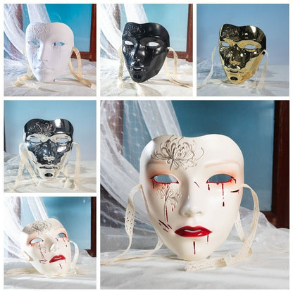 Novelty Masquerade Mask Male Beautiful Party Supplies Ancient Style Face Mask Hanfu Costume Accessories Anime Cosplay Props Show