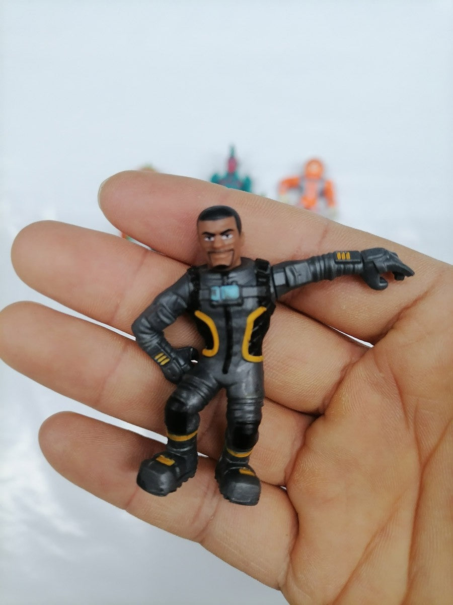 Fortnite Soldado Boneco de Ação EPICGames Brinquedos Fortnite Ferramentas de Coleta em Miniatura Peely Skull Trooper Fishstick Blackheart