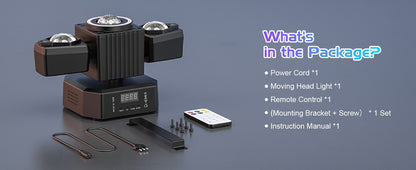 Datewink 65W Two-armed Moving Head Lights RGBW LED Stage Lighting Effect Projector DMX Remote Control For DJ Disco Wedding Party