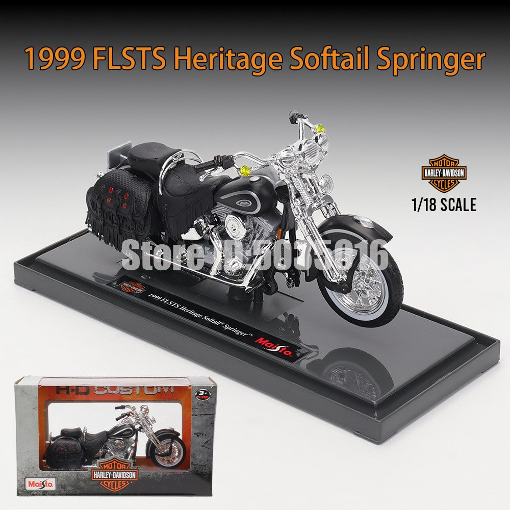 Maisto 1:18 Harley-Davidson Motorcycle 2022 Road King Fat Bob 114 Pan America 1250 Alloy Motorcycle Model Toy Car Collection