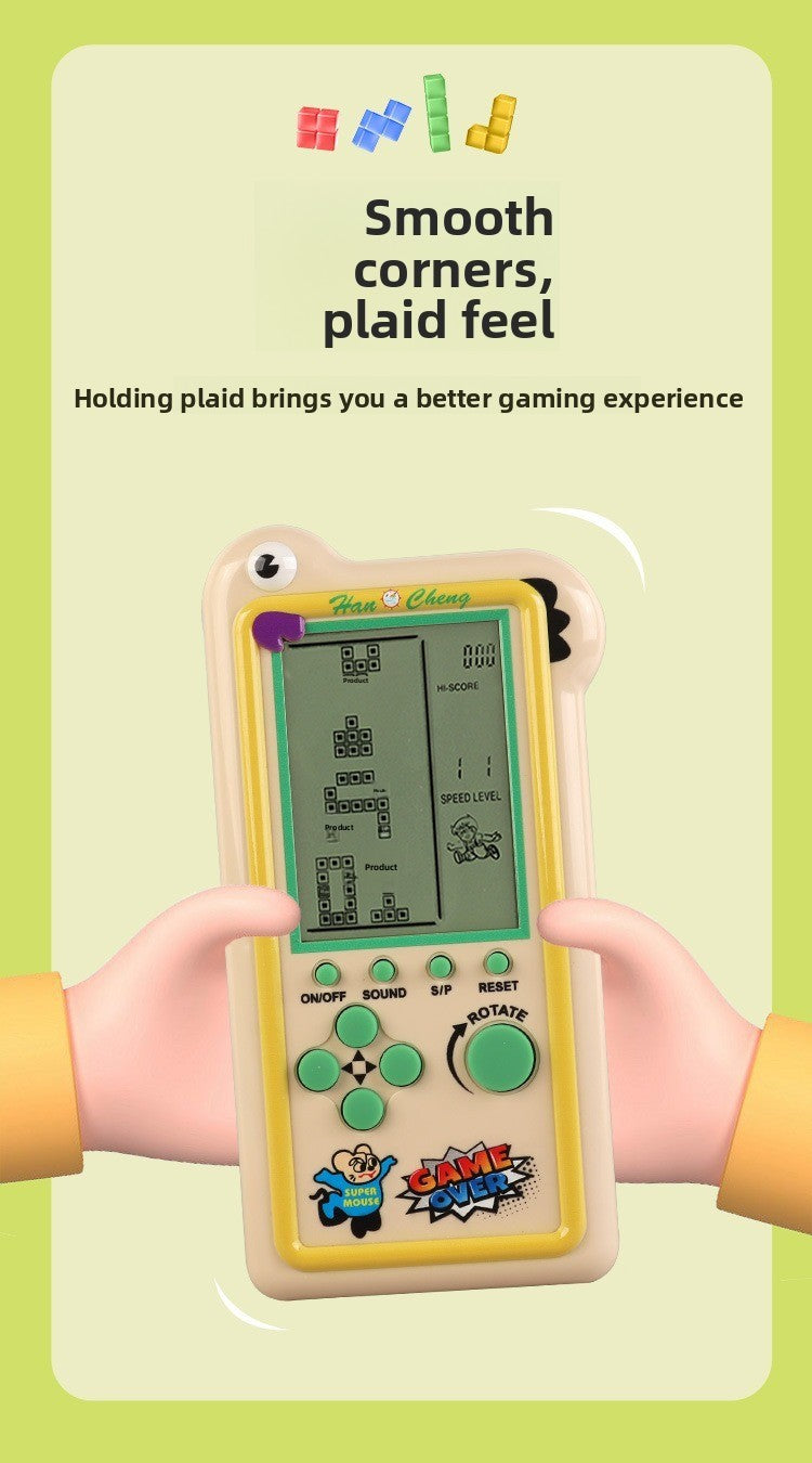 New Model Children's Large-screen Game Console - Tetris Game Console - Classic Puzzle Toy