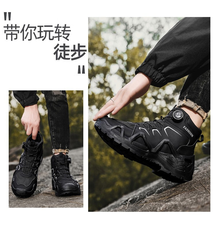 Novas Botas de Segurança Masculinas para Trabalho Calçados Indestrutíveis Tênis com Bico de Aço Botas Protetoras Antiesmagamento Antifuro Botas Táticas de Trabalho