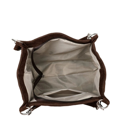 European American Autumn Winter Large Capacity Suede Women's Bag, Vintage Handbags Women Shoulder Bag, Retro Faux Suede Tote Bag