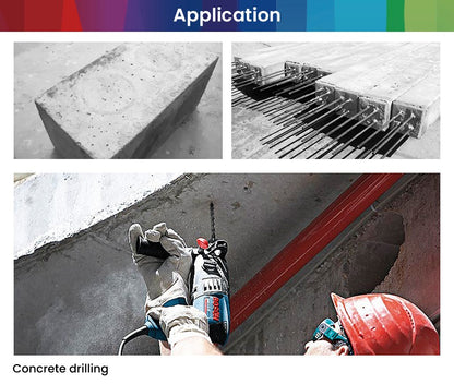 Conjuntos de Brocas Bosch SDS Plus para Martelete para Concreto Diâmetro 6-12mm Cabo Redondo Acessórios para Martelete Perfurador