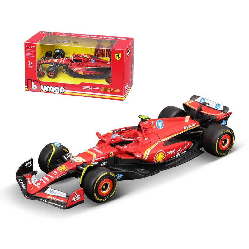 Bburago 1:43 2024 F1 Mclaren Mcl38 Grande Prêmio de Mônaco F1 Miniatura de Liga Fundida #4 #81 Lando Norris ? Presente de Brinquedo de Carro de F1