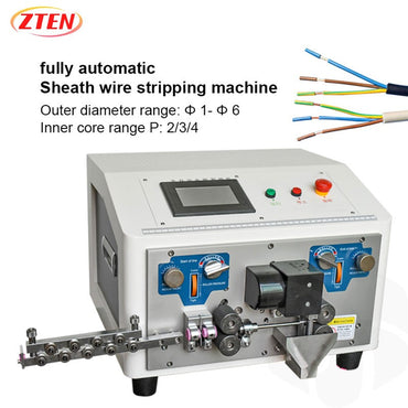 Automatic Computer cable Cutting and stripping Machine Sheathed Wire Cutting And Stripper Machine English Version