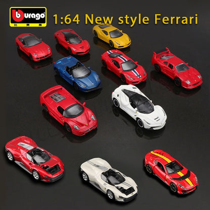 1:64 Bburago Ferrari SP3 812 SF90 F12Tdf F40 488GTB Coleção Modelo de Carro Miniatura Carros Die-Cast Modelos de Carro de Brinquedo Presentes Atacado
