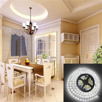 Flexible DC 12V 5m LED Strip Light SMD 2835 300 LEDs Christmas Garland Wire Diode Tape Lamp Gaskets Pack of 1