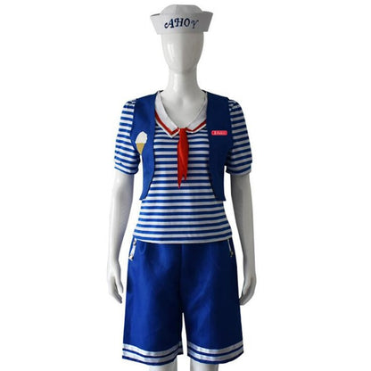 2026 new Men&Womens Robin/Steve Scoops Ahoy Costume Cosplay Uniforms Navy Halloween Costume Uniform Fancy Dress