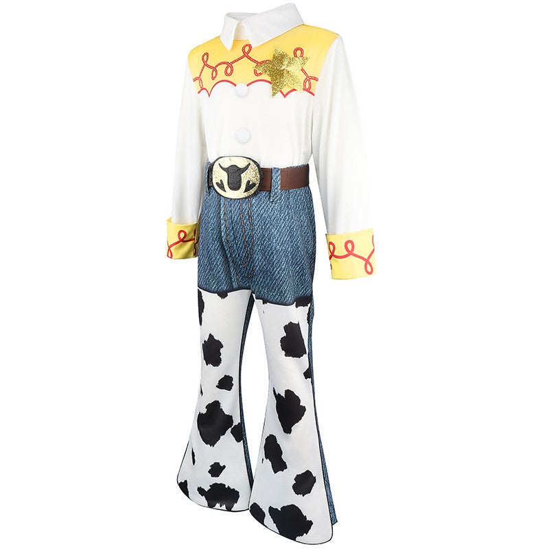New Toy Cosplay Story Woody Costume Halloween Anime Movie Trish Sheriff Cowboy Cosplay Costume Cosplay Costume
