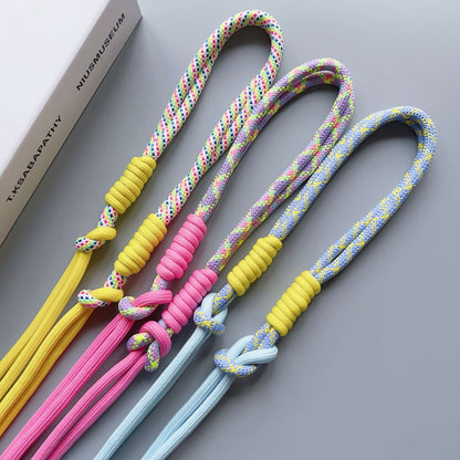 Cordão de pescoço tipo alça transversal ajustável para celular, estilo coreano, com remendo de substituição para acessórios de celular
