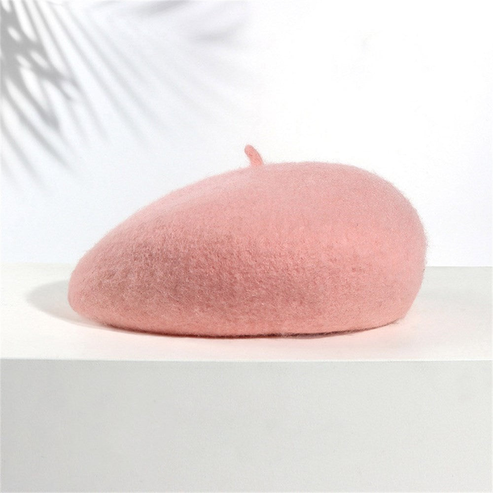 Boina Quente Multicolorida de Lã Grossa Inverno Outono Artista Retrô Francesa Lisa Chapéu de Pintor Para Mulheres Meninas Gorros Quentes Para Caminhada ao Ar Livre