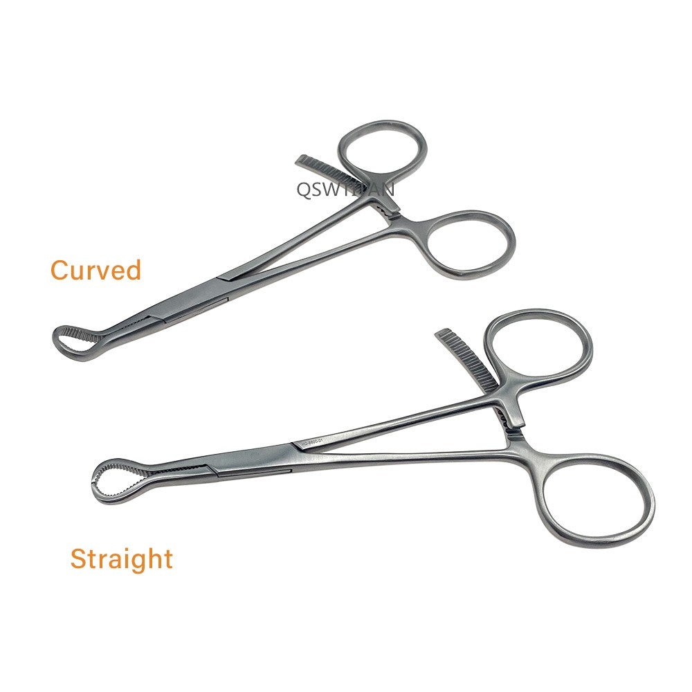 Pinça de Fixação Óssea Serrilhada Pequena Pinça Ortopédica Serrilhada Mini Pinça Óssea Pequena Ortopédica Instrumentos Veterinários