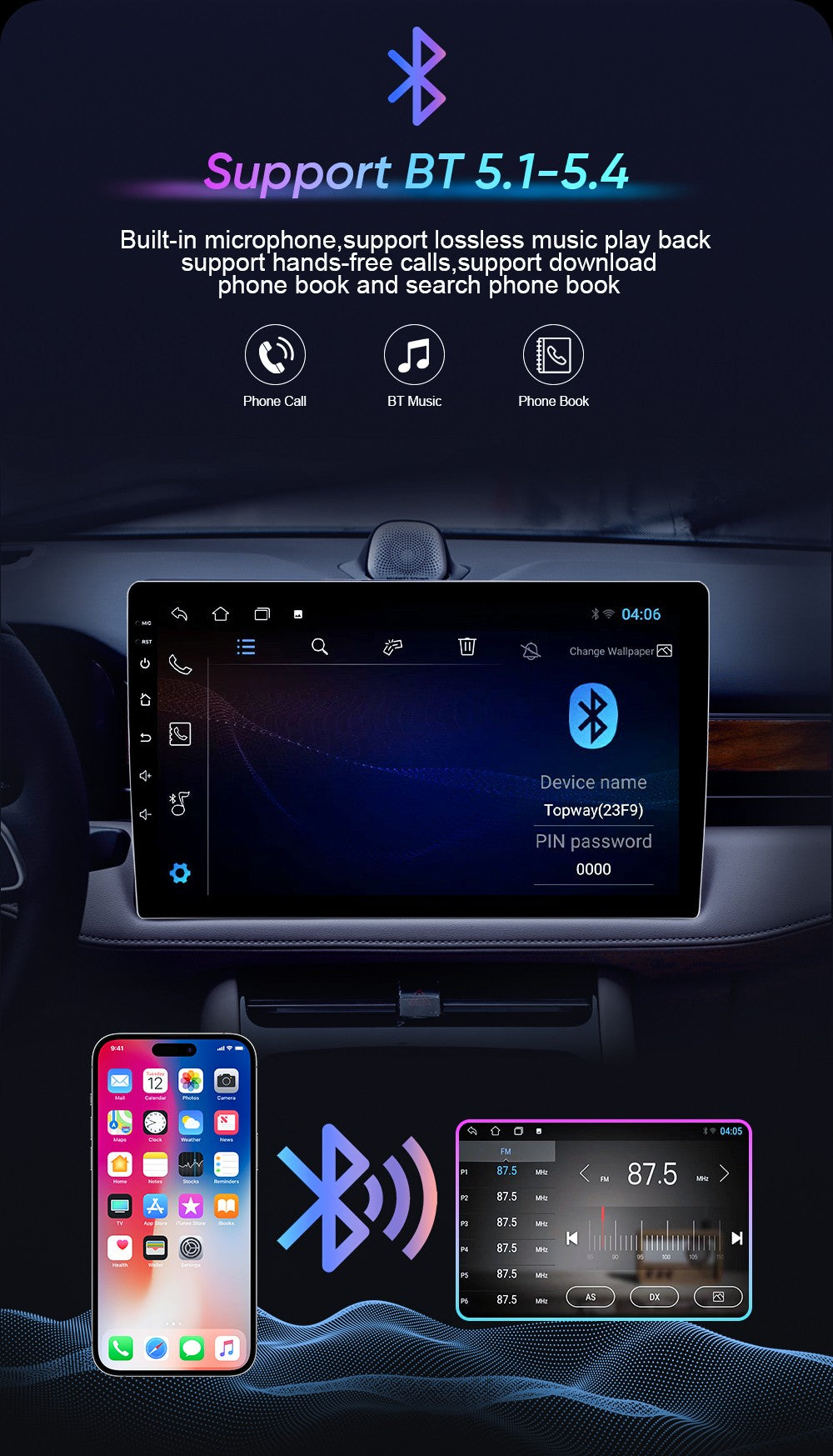 Rádio Android 15 Para Renault Koleos Megane 4 Samsung SM6 Talisman 2017 - 2019 Carro Multimídia carplay sem fio auto 5G WiFi GPS