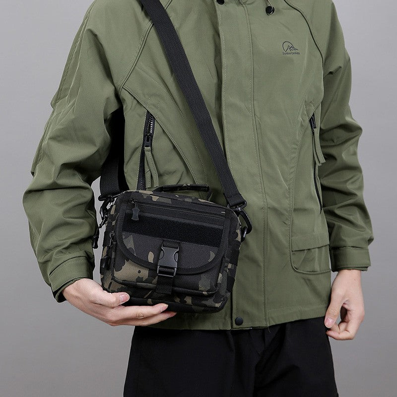 Tactical Messenger Pouch Men's Vintage Camouflage Army Crossbody Bag Nylon Single Shoulder Bag Chest Pack Sling Hunting Bag