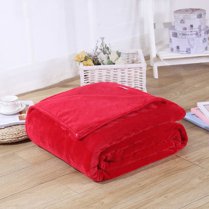 Spring Winter Winter Flannel Blanket Fluffy Warm Soft Sofa Cover Bedspread Solid Blue Black Coral Fleece Plush Blankets For Beds