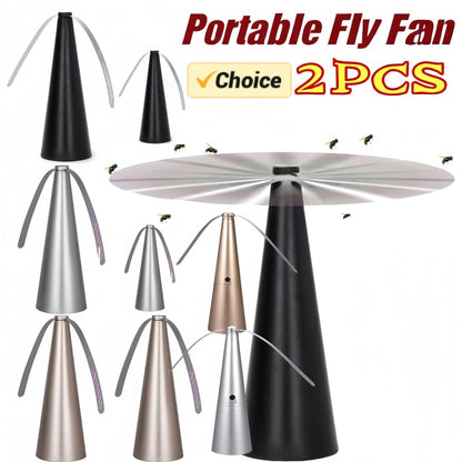 1/2PCS Fly Repellent Automatic Fan Fly Fans Pest Repellent Table Fan Repellent Keep Flies Away Protector Tool Battery/USB Powere