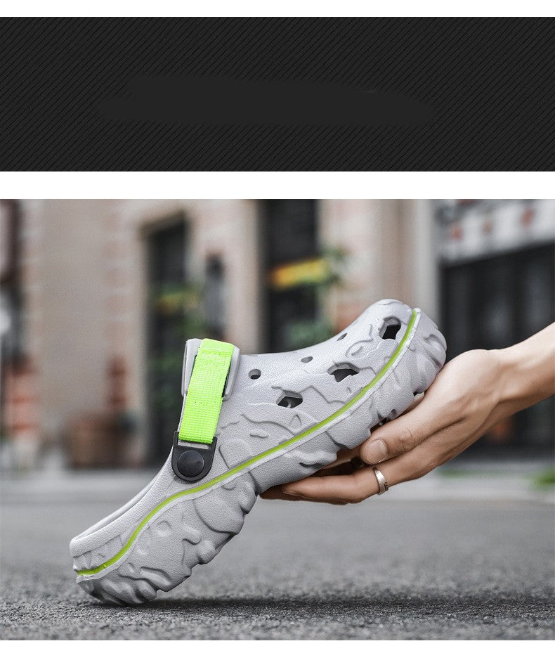 2025 Summer New Breathable Soft-Sole Outdoor Sports Sandals  Versatile Casual Two-Way Trendy Sandals