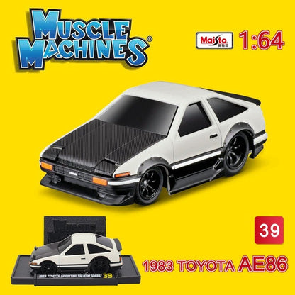 Maisto 1:64 Toyota AE86 Liga Muscle Car Modelo Takumi Fujiwara Versão Brinquedo para Meninos Coleção Presente