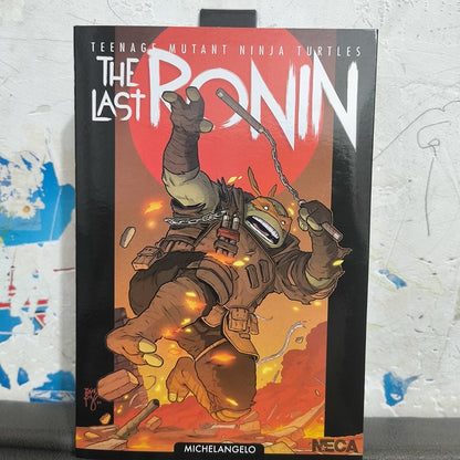 NECA The Last Ronin Leonardo Raphael Donatello Splinter Casey Jones Michelangelo Boneco de Ação Danificado em Batalha Brinquedos TMNT
