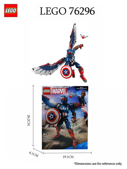 Lego Marvel Série 76296 Novo Capitão América Modelo Infantil Educacional Montado Bloco de Construção Brinquedo de Presente