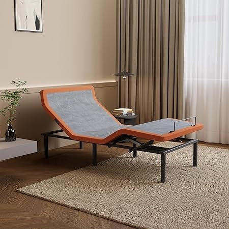 Base Ajustável para Cama Box com Massageador, Inclinação para Travesseiro, Inclinação Ergonômica, Gravidade Zero, Porta USB Dupla, Luz Noturna