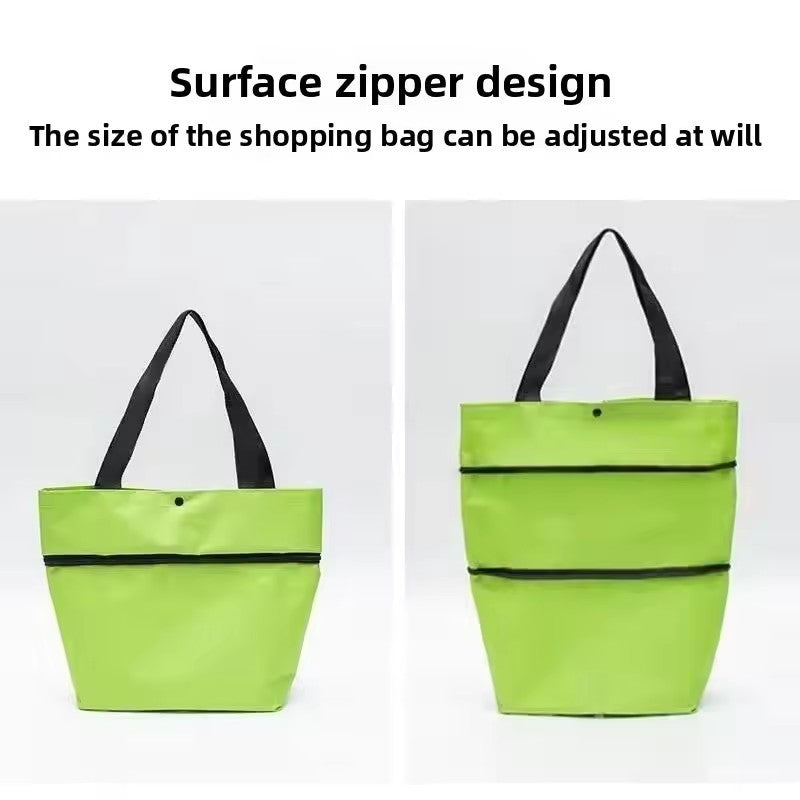 Folding Shopping Pull Cart Trolley Bag With Wheels Foldable Shopping Bag Reusable Grocery Bag Food Organizer Vegetables Bag