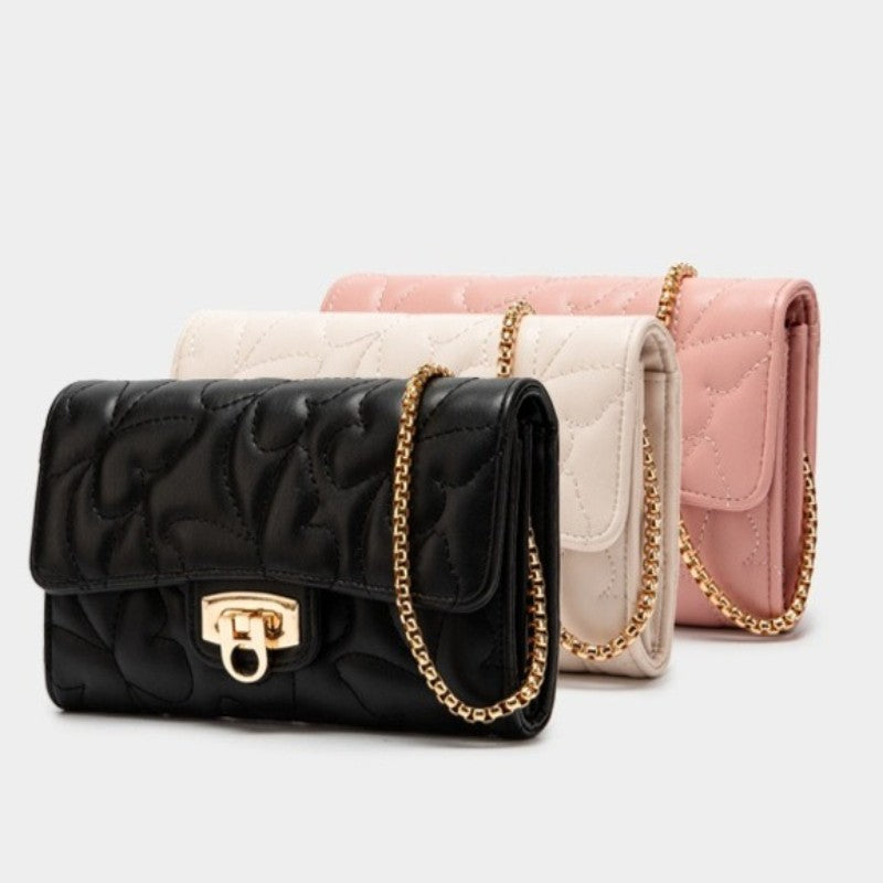 Women's Fashionable Casual Embroidered Butterfly Pattern Shoulder/crossbody Chain Small Square Bag, Mini Clutch