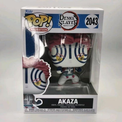 Funko Pop Genuíno Demon Slayer Akaza Kamado Tanjiro Kamado Nezuko Boneco de Ação Modelo 2041 2042 2043 Escultura de Vinil Bonecas de Presente