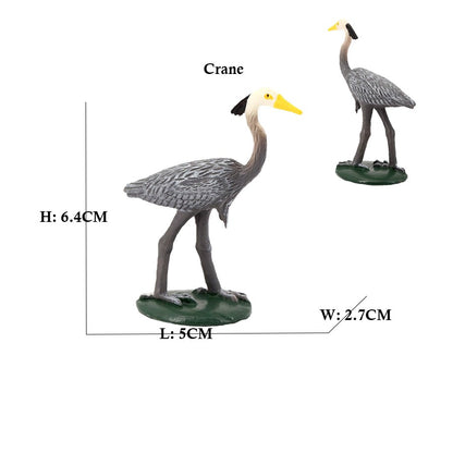 Coruja Flamingo Peru Tucano Seahawk Modelo Animais Estatuetas Plástico Pássaro Brinquedo Boneco de Ação Aventuras na Selva Presentes para Crianças Zoológico da Floresta