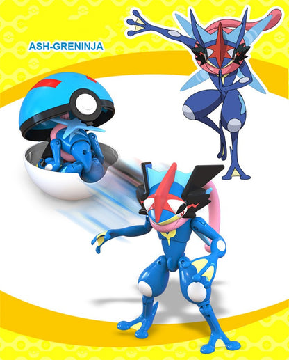 Pokémon Genuíno Pokébola Transformar Charizard Bulbasaur Gengar Dragonite Bonecos de Brinquedo Anime Snorlax Lapras Lucario Modelo de Bonecos