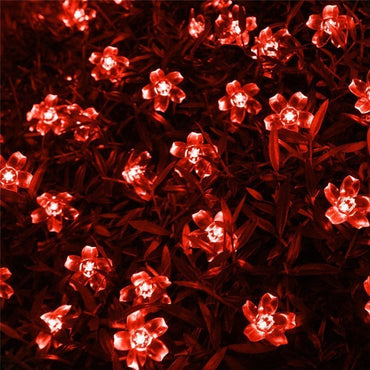 10/20M Cherry Blossom Garland Fairy Lights Indoor Christmas Decoration String Lights 200LED for Wedding Pink Party Decorations