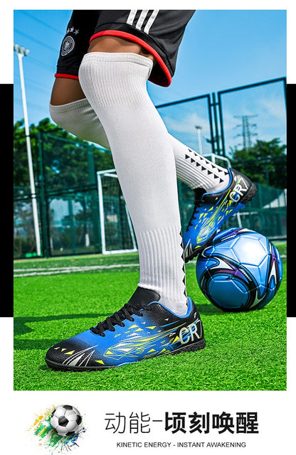 New Men Professional Soft Football Boots Sneakers Match Soccer Shoes Ultralight Futsal High-quality TF/FG Unisex Hot Sale Cleats